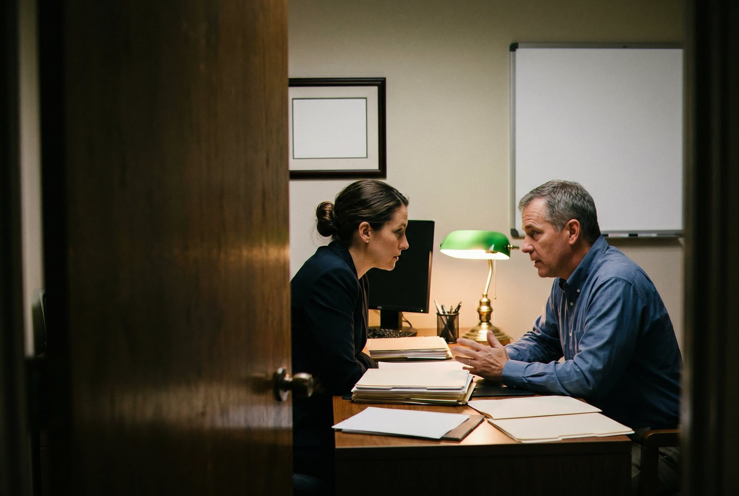 Private attorney meeting for serious case